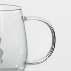 Кружка с фигуркой на дне «Серен. Мишка», 350 мл, стекло - Фото 3