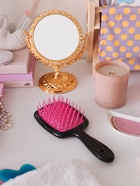 Расчёска массажная, широкая, вентилируемая, 8.5×20.5(±1) см, чёрная/розовая - Фото 4