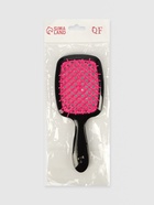 Расчёска массажная, широкая, вентилируемая, 8.5×20.5(±1) см, чёрная/розовая - Фото 5