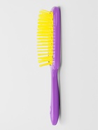 Расчёска массажная, широкая, вентилируемая, 8.5×20.5±1 см, сиреневая, жёлтая - Фото 2
