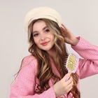 Расчёска массажная, широкая, вентилируемая, 8.5×20.5 см, PVC коробка, цвет сиреневый/жёлтый - Фото 11