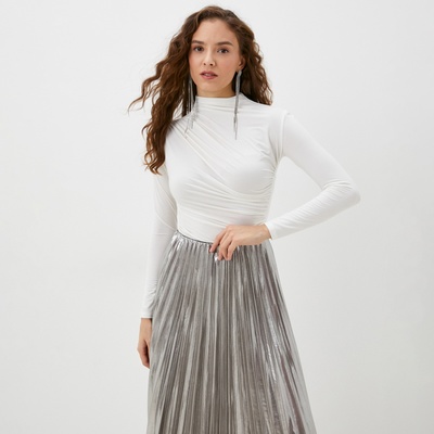 Лонгслив женский с драпировкой MIST Classic Collection, размер 44, молочный