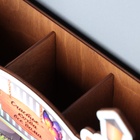 Ключница «Счастье - когда все дома» 3 отделения, 24×19×6 см - Фото 5