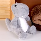 Мягкая игрушка «Динозавр», 25 см, цвет серый - фото 110354850