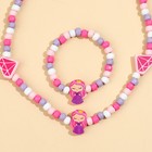 Бижутерия «Princess» набор для девочек: браслет и бусы, 7 х 9 см - Фото 3