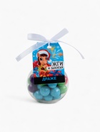 Драже новогоднее в круглой банке с шильдом «Жги», 38 г - Фото 2