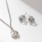 Гарнитур 2 предмета: кулон, серьги «Божья-Коровка» цвет чернёное серебро, 40 см - Фото 2