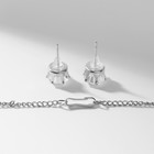 Гарнитур 2 предмета: серьги, кулон «Ночь», цвет чернёное серебро, 40 см - Фото 3