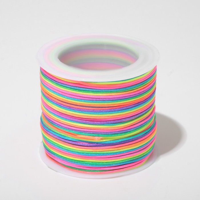 Шнур нейлоновый «Самоцвет» неон, d=0,8 мм L=50 м, цветной - Фото 1