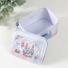 Шкатулка металл с ручкой "Семья крольчат - Счастливой Пасхи" 10,5х7,8х6,4 см - Фото 5