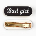 Заколка для волос Bad girl, 4.5×1.5 см - Фото 2