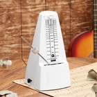 Метроном механический Gleam, белый, 40-408 ударов в минуту, 21×10×12 см - Фото 1