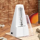 Метроном механический Gleam, белый, 40-408 ударов в минуту, 21×10×12 см - Фото 2