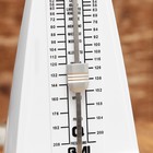 Метроном механический Gleam, белый, 40-408 ударов в минуту, 21×10×12 см - Фото 3