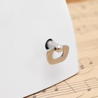 Метроном механический Gleam, белый, 40-408 ударов в минуту, 21×10×12 см - Фото 5