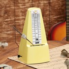 Метроном механический Gleam, желтый, 40-408 ударов в минуту, 21×10×12 см - Фото 1