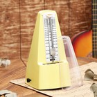 Метроном механический Gleam, желтый, 40-408 ударов в минуту, 21×10×12 см - Фото 2