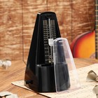 Метроном механический Gleam, черный, 40-408 ударов в минуту, 21×10×12 см - Фото 2