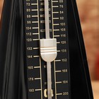 Метроном механический Gleam, черный, 40-408 ударов в минуту, 21×10×12 см - Фото 3