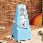 Метроном механический Gleam, синий, 40-408 ударов в минуту, 21×10×12 см - Фото 1