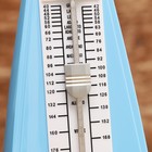 Метроном механический Gleam, синий, 40-408 ударов в минуту, 21×10×12 см - Фото 3