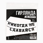 Гирлянда на ленте «Не сдавайся», 220 см. - фото 25352437