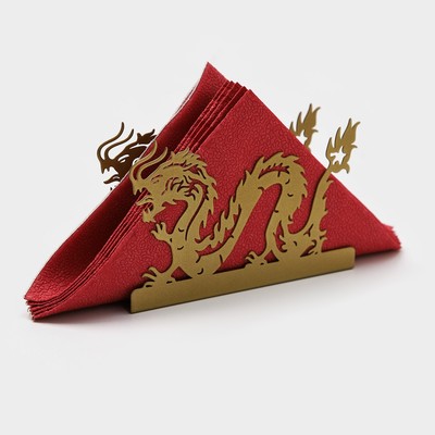 Салфетница Magistro «Дракон», 14×4×9 см, золотая