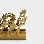 Салфетница «Дракон», 14×4×9 см, цвет золотой - фото 10976235