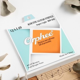 Струны для акустической гитары Orphee QA140, 009-045 9800003