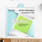 Струны для акустической гитары Orphee QA160, 011-052 - Фото 5