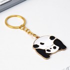 Брелок для ключей детский, металлический "Панда", 4 х 4,3 см - фото 23078437