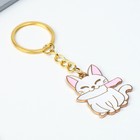 Брелок для ключей детский, металлический "Кот", 3,6 х 4 см - фото 23078440