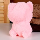 Мягкая игрушка «Кот» в очках, 20 см, цвет розовый - Фото 3