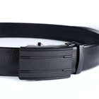 Ремень мужской, ширина 3.5 см, пряжка автомат, чёрный - Фото 5