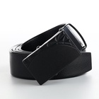 Ремень мужской, ширина 3.5 см, пряжка автомат, чёрный - Фото 2