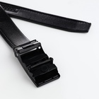 Ремень мужской, ширина 3.5 см, пряжка автомат, чёрный - Фото 5