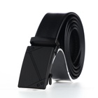 Ремень мужской, ширина 3.5 см, пряжка автомат, чёрный - Фото 3