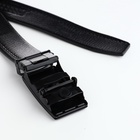 Ремень мужской, ширина 3.5 см, пряжка автомат, чёрный - Фото 5