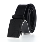 Ремень мужской, ширина 3.5 см, пряжка автомат, чёрный - Фото 3