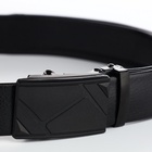 Ремень мужской, ширина 3.5 см, пряжка автомат, чёрный - Фото 6