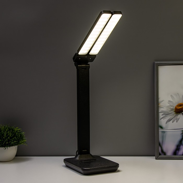 Настольная лампа LED 10Вт 650Лм 4100К черный 30х15х37см - фото 1910798104