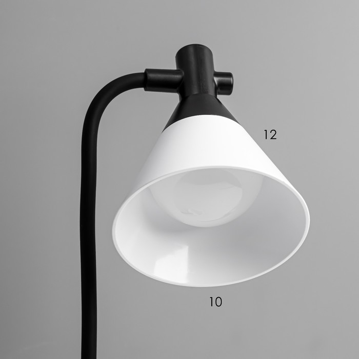 Настольная лампа LED 9Вт 520Лм 4100К АКБ черный/белый 33,2х11,7х9,2см