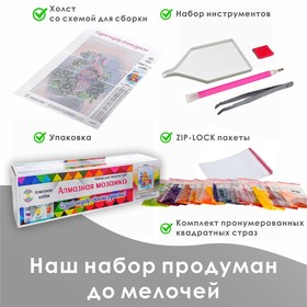 Алмазная мозаика «Чувственные маки» 30 × 40 см
