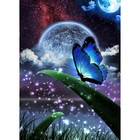 Алмазная мозаика «Лунная бабочка» 30 × 40 см - фото 8268610