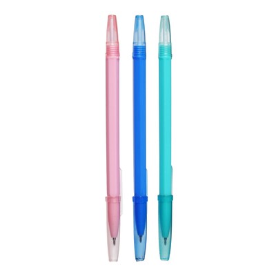 УЦЕНКА Ручка шариковая 0,5мм синяя, корпус Пастель МИКС (не пишет, требуется замена стержня)