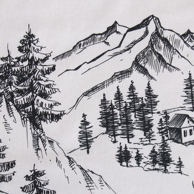 Постельное бельё 1.5-спальное «Этель» Winter landscape, поплин