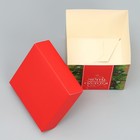 Коробка подарочная новогодняя складная «Мечты сбудутся», 10 х 10 х 10 см, Новый год (комплект 2 шт) - фото 23091893