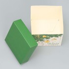 Коробка подарочная новогодняя складная «Фотографичные шары», 10 х 10х 10 см 9845675