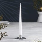 Подсвечник "Снежинка" металл на одну свечу, 8,5х2,7 см, хром - фото 11169595