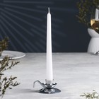Подсвечник "Ретро" металл на одну свечу, 10х4 см, хром - фото 320215796